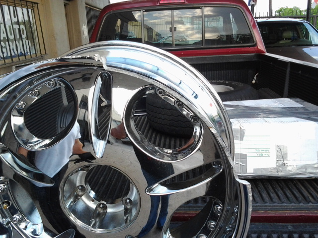Rimspec Wheel Repair Rim Specialist Bent Damaged Curb 22 Inch Rim That Came With A Chunk Missing