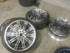  iforge 3piece faboluous vip rims after the wheel repair and silicone work