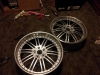 Corey tran came to us with come damaged cracked silver wheels so he asked us to give it a new look