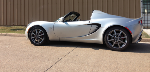 David Came In and wanted his Lotus To have a more custom look so we repaired and powdercoated his rims with a High Gloss black