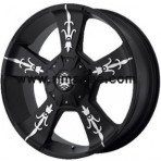 KMC KM668 Matte Black Machined