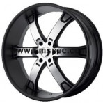 KMC KM671 Matte Black Machined